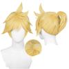 Kagamine Rin and Kagamine Len Cosplay Costume with Perfect for Halloween Events Size [ZOMOZO] Wig, (Kagamine Len, M)