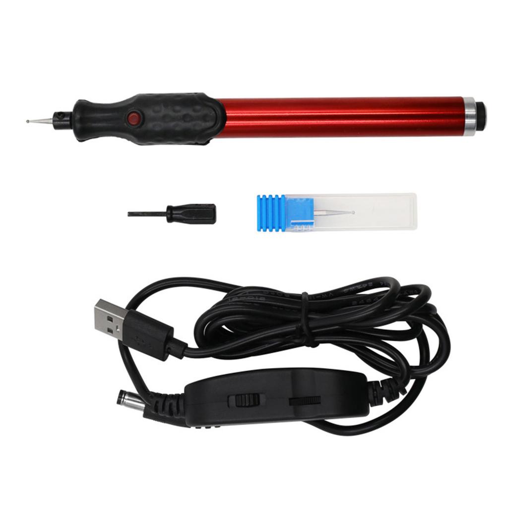 Electric Engraving Pen USB Adjustable Speed Portable Mini Electric Engraver for Metal Wood Glass