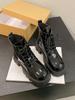 British Martin Boots Women's 2025 New Autumn and Winter Short Single Boots Short Boots Retro Thick-soled Thick-heeled Glossy Boots