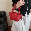 IELGY Ladies Shoulder Bag Pleated Portable Bow Portable Bucket Bag