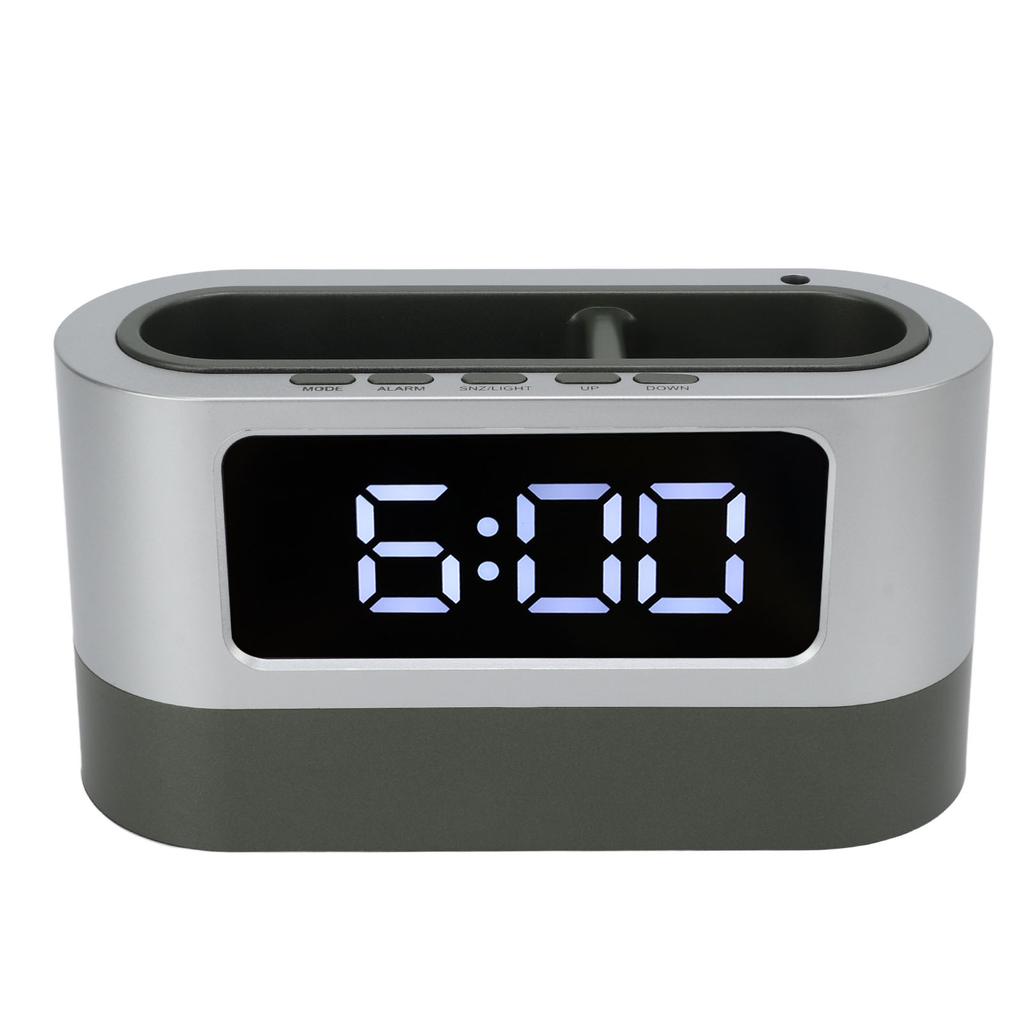 Pen Holder Alarm Clock Pen Holder Design Time Memory Time Date Temperature Display LED Clock for   Dormitory