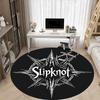 1 Stück Slipknot Band Logo Büro Runder Teppich Perfekt für das Büro Rutschfeste Rückseite, Dekorative Fußmatte yy250916009