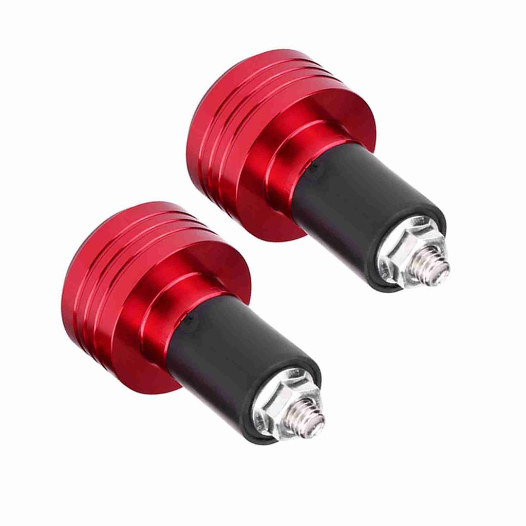 Pair of 22mm Universal Aluminum Motorcycle Grip Handlebar Ends Weight Balance Plug