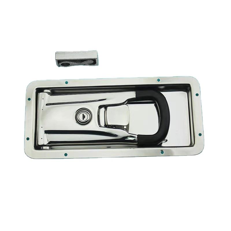 SK1-16C03S Key Operated Container Truck Door Latch Lock with Anti-Rust Feature for Strong Compression Stainless Steel Material (White,Stainless Steel) белый