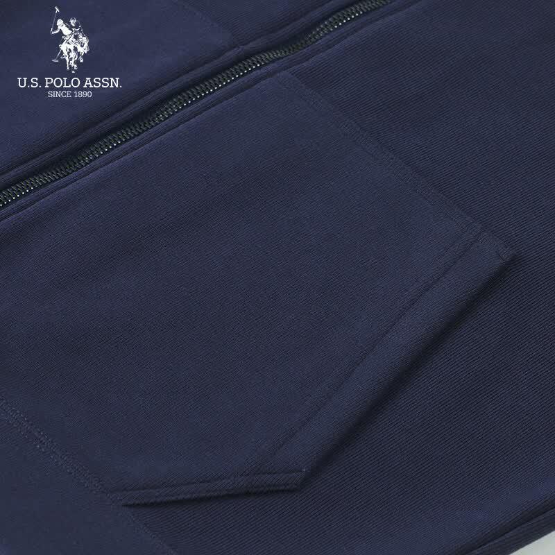 U.S. Polo Assn. Men's Hooded Zip-Up Cardigan