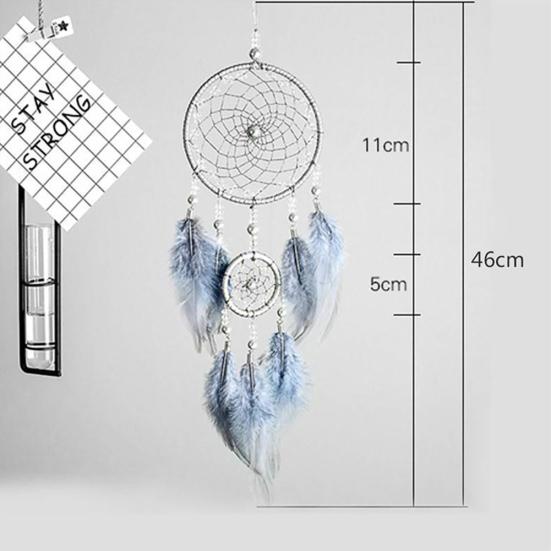 Handmade Fantasy Dreamcatcher Iron Circle Faux Pearl Home Hanging Decor