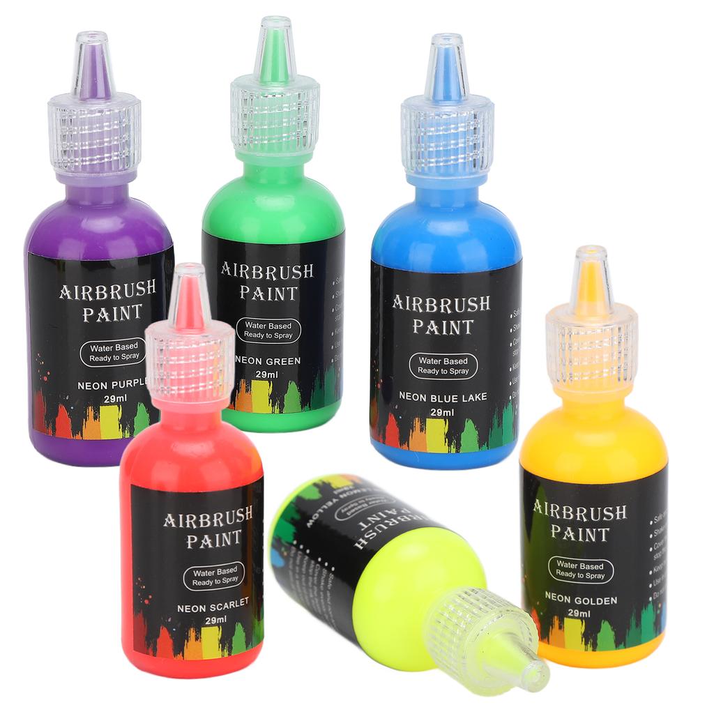 6 Colors Liquid Pigment Set Paint Ink Coloring Dye Supplies for DIY Crafts Art Making Car