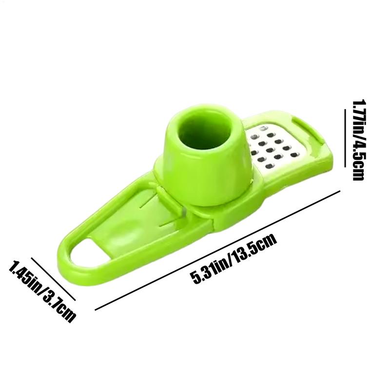 Small Grater Food Grade Garlic Cutter Stainless Steel Small Ginger Grater Tool Kitchen Gadgets Hand Twist Garlic Tool for Sauces