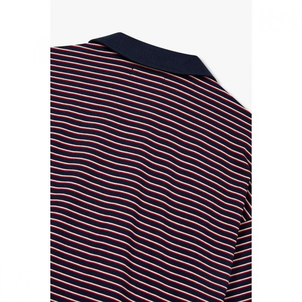 STudio Tomboy STripe Oversized Collar ShorT Sleeve T shirT 9176222997ar 