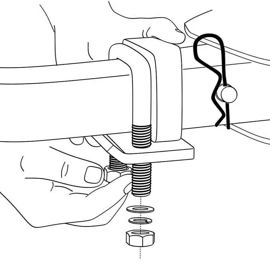Tow Arm Hook Stabilizer: Anti-Shake and Noise-Reducing Fastener for American Square Mouth Towable RVs.