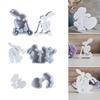 Easter Themed Ornament Mould Flexible Silicone Mold for Rabbit Figurine Decoration Gypsum Mold Jewelry Making Supplies