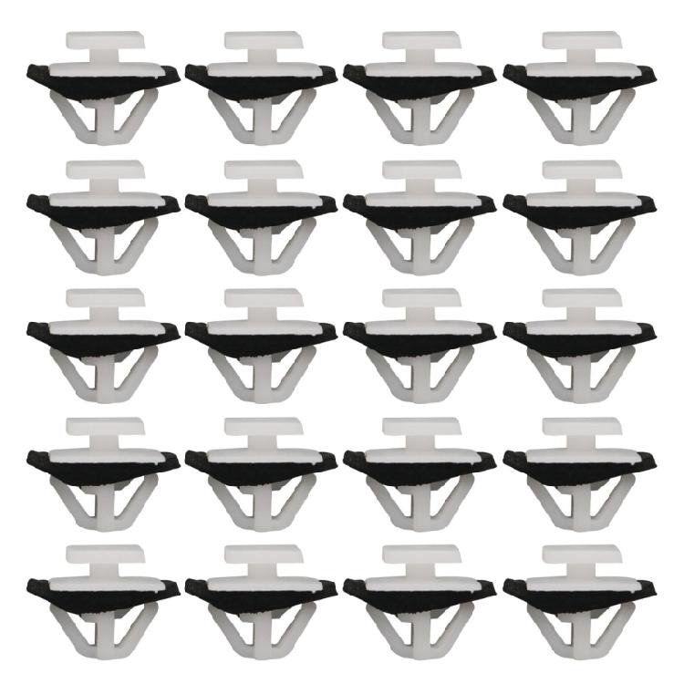 20pcs Rocker Panel Retainer Clips Auto Accessories Quick Installation Plastic Car Rivet Clips with Sealer