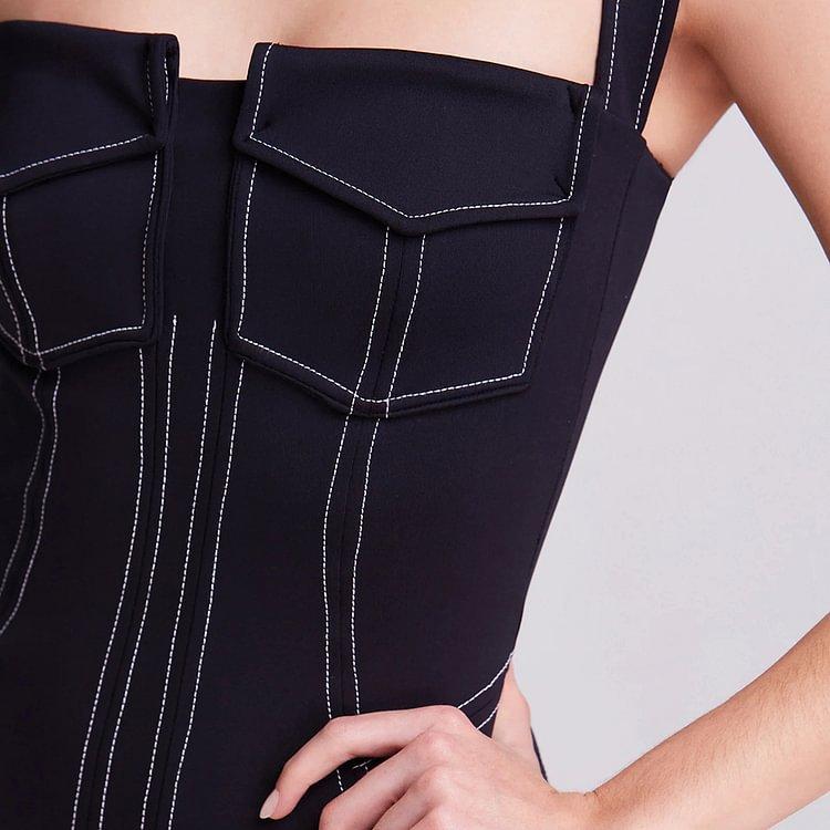 2025 Damen Bademode Taschen Einteiliger Badeanzug und Hose Damen Bademode Body Kleid Badeanzug