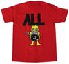 T-shirt Unisex in Cotone All Band Allroy Sez Tutte le Taglie BT652