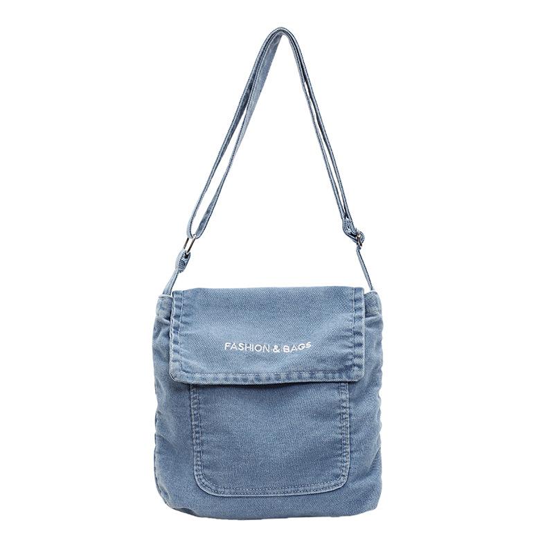 Cross Cowboy Men's and Women's Satchel Art Student Satchel Messenger Bag Simple Small Square Bag