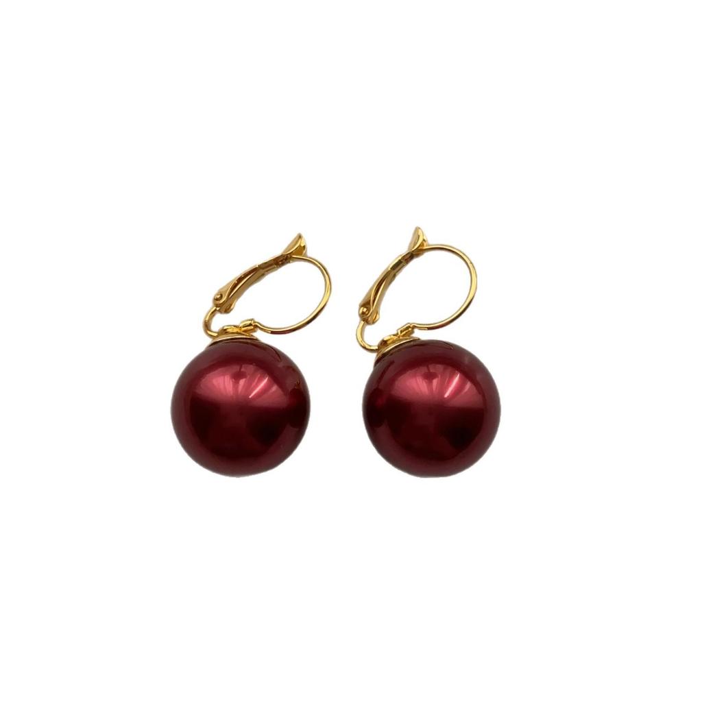 Classic Elegance Warm Pearl Ear Buckle Earrings Commuter Simple Temperament Multicolor French Retro Premium Earrings