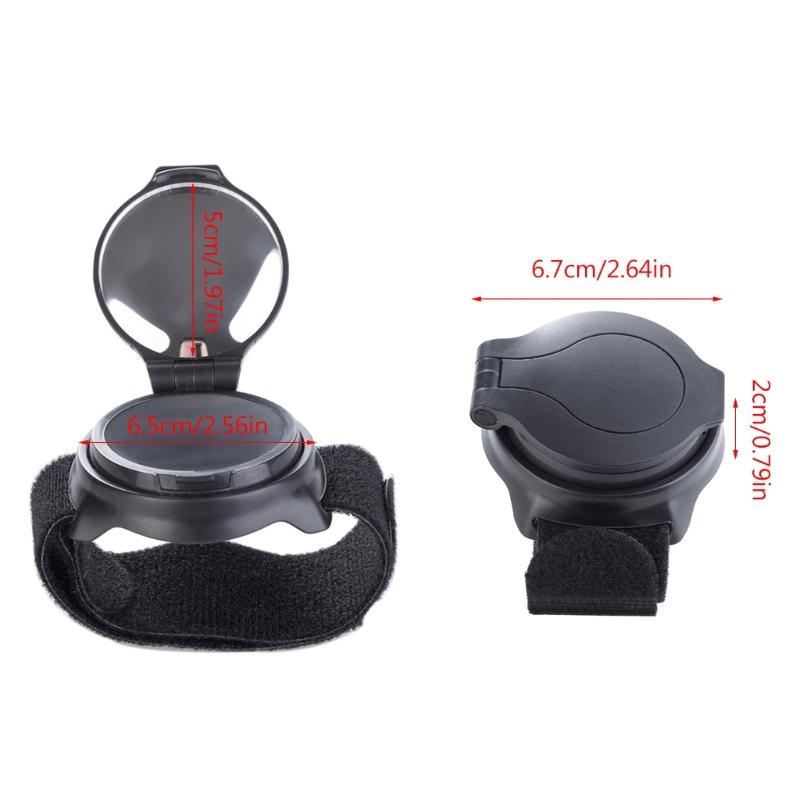 Bike Rear View Mirrors Wristband Mirror, Rotatable Cycle Wrist Rearview Mirrors