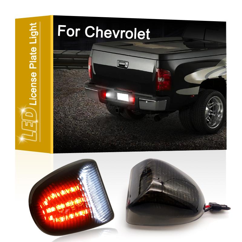 

LED Number Plate Lamp For Chevrolet Tahoe 01-06 Suburban 1500/2500 00-06 Avalanche 02-13 White+Red License Plate Light Assembly