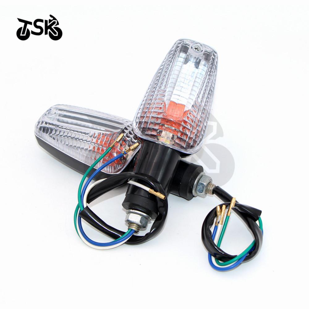 1 Pair Motorcycle Turn Signal Light ABS Motorbike Indicators Flashers Lamp For Honda CB 400 Super Four 99-03 CB 1100