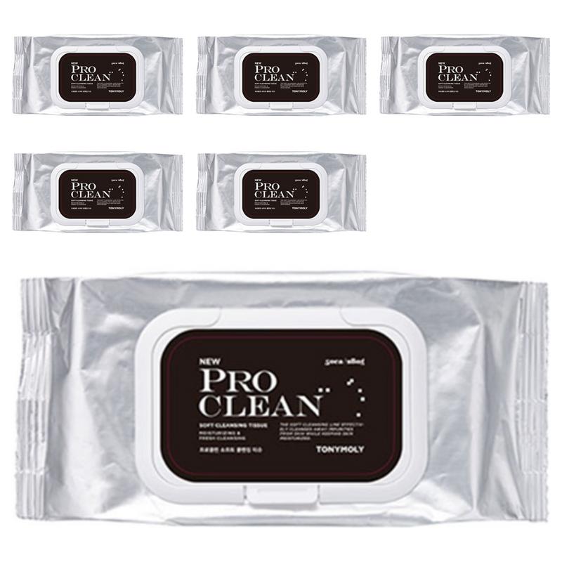Tony Moly Pro Clean Soft Cleansing Tissues, 50 wipes, 6 pcs