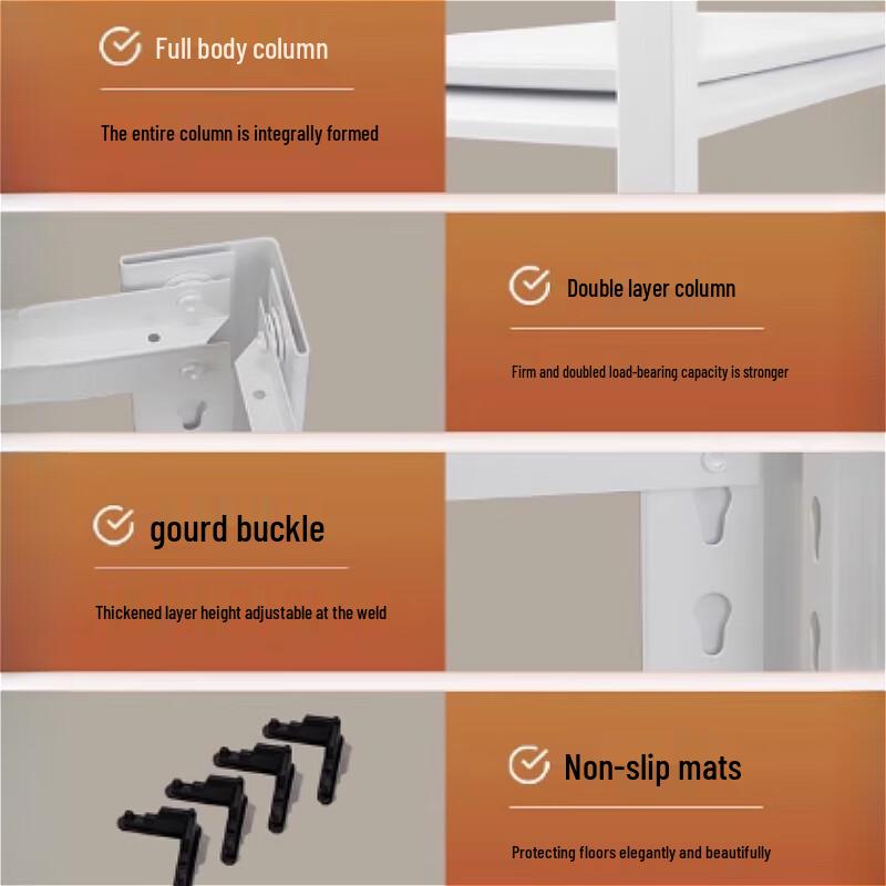 Beifu 5-Tier Carbon Steel Kitchen Storage Rack