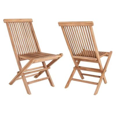 4 Gartenstühle aus Teakholz TOLEDO