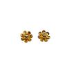 French metal flower stud earrings light luxury temperament niche fashion personality sweet cool fresh wind high sense earrings