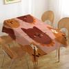 Cartoon Animal Print Durable Rectangle Tablecloth - Scratch-Resistant For Restaurants, Cafés & Service