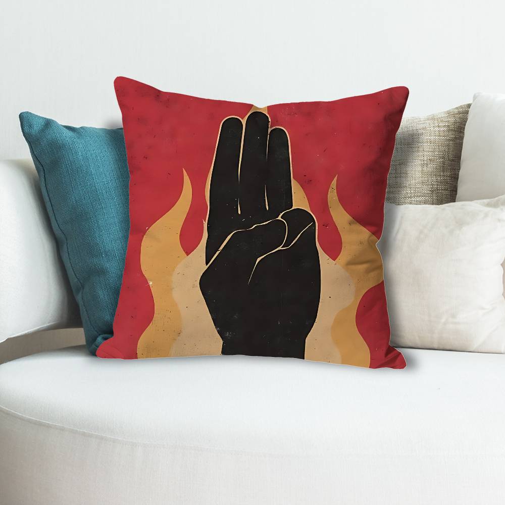 TThe HHunger GGames Pillow Cases for Bedroom Living Room Sofa Home Decor Polyester Cushion Cover with Zipper