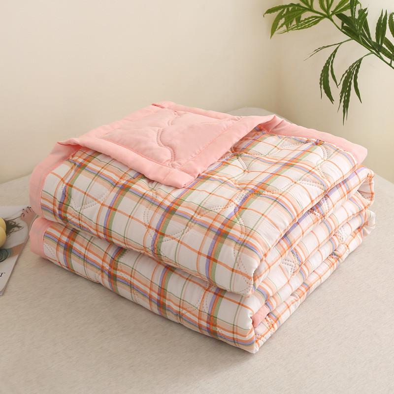 Pattern Lattice Water Wash Cotton Bedding Summer Air Conditioning Blanket Quilt