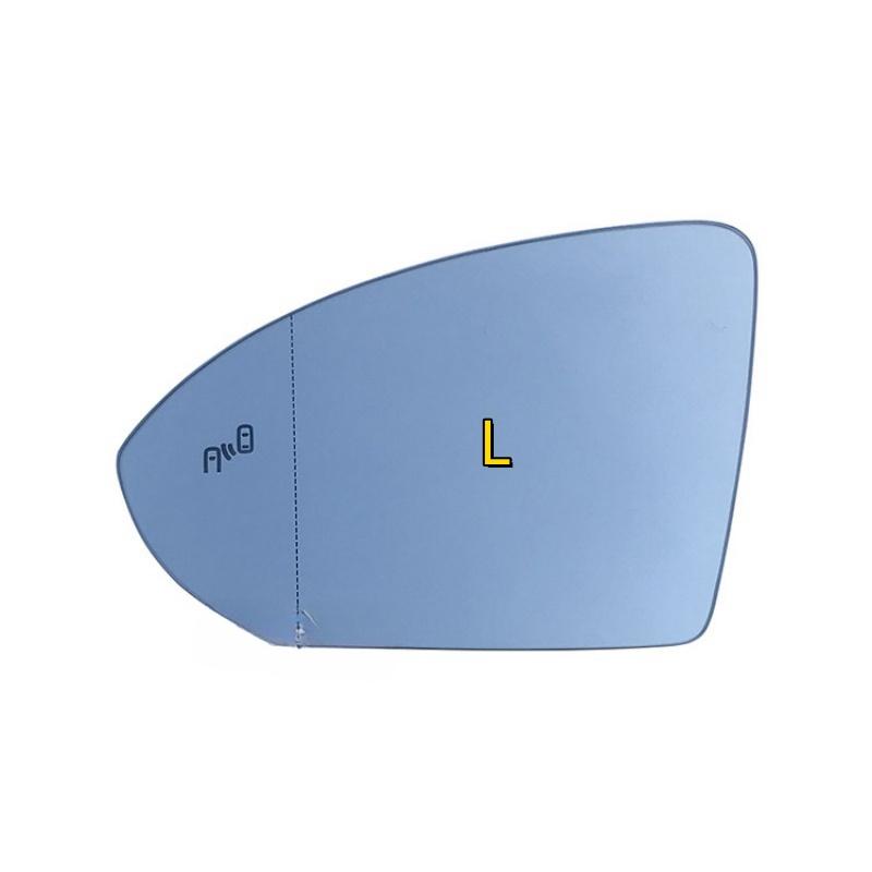 Car led warning blind spot wide angle heated mirror glass for Volkswagen Golf 7 Lamdo Touran L Jetta MK7 rearview mirror lens Left