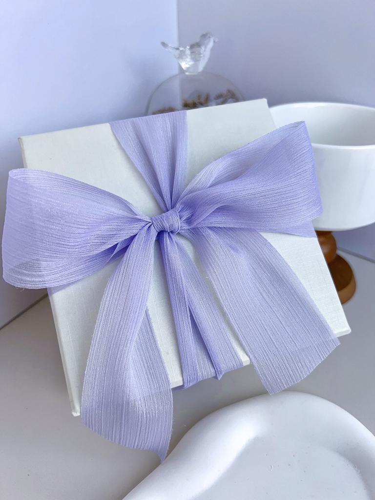 1 st 9m/rol Chiffon Zijden Lint Organza Satijn voor DIY Craft Cadeauverpakking Decoratie Bruidsboeketten Krans Naaibenodigdheden