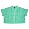Bluetail Resort Green Check Short Sleeve Shirt Azc4bl01gn