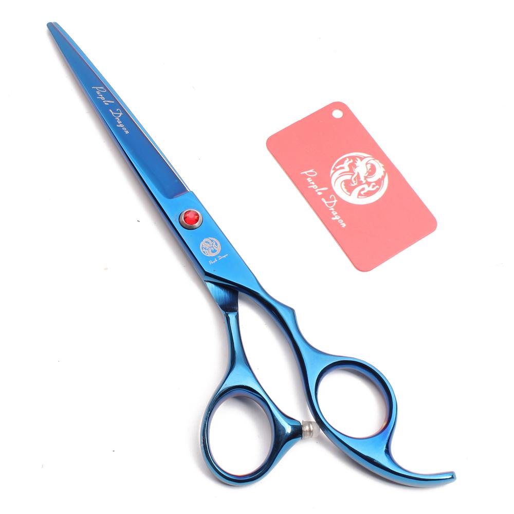 Nůžky na stříhání psů Purple Dragon 6,5" 7" Nerezové zahnuté nůžky Profesionální zvířecí nůžky Chunker Efilační nůžky Z3002