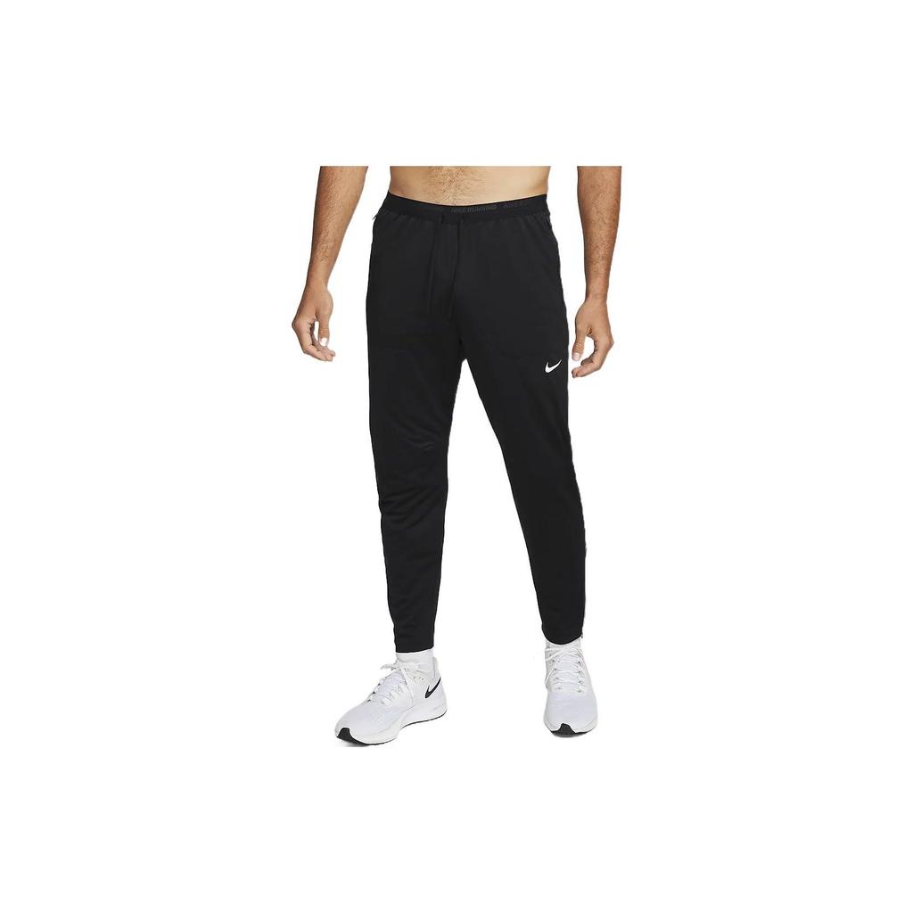 Nike FW22 Solid Color Logo Print Tapered Sports Pants Men bottoms Black DQ4741-010