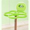 Washable Bird Spinning Toy 360° Rotation Parrot Perch with Anti-Slip Texture Hanging Parakeet Toys with 1.8'' Larger Washer