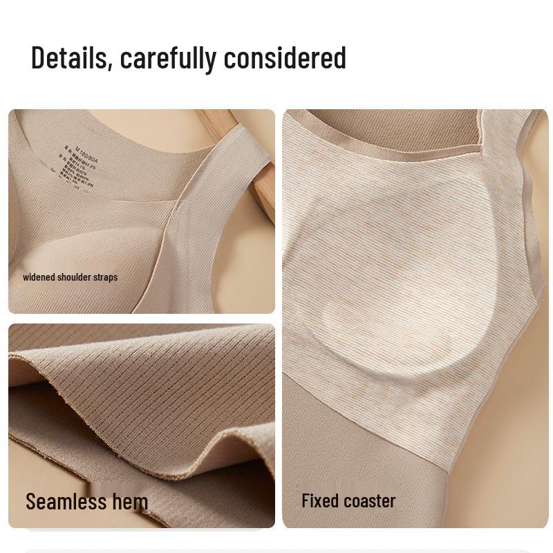 Women's Plus Size Velvet Warm Vest with Chest Pads - Autumn/Winter Cashmere Silk Base Shirt