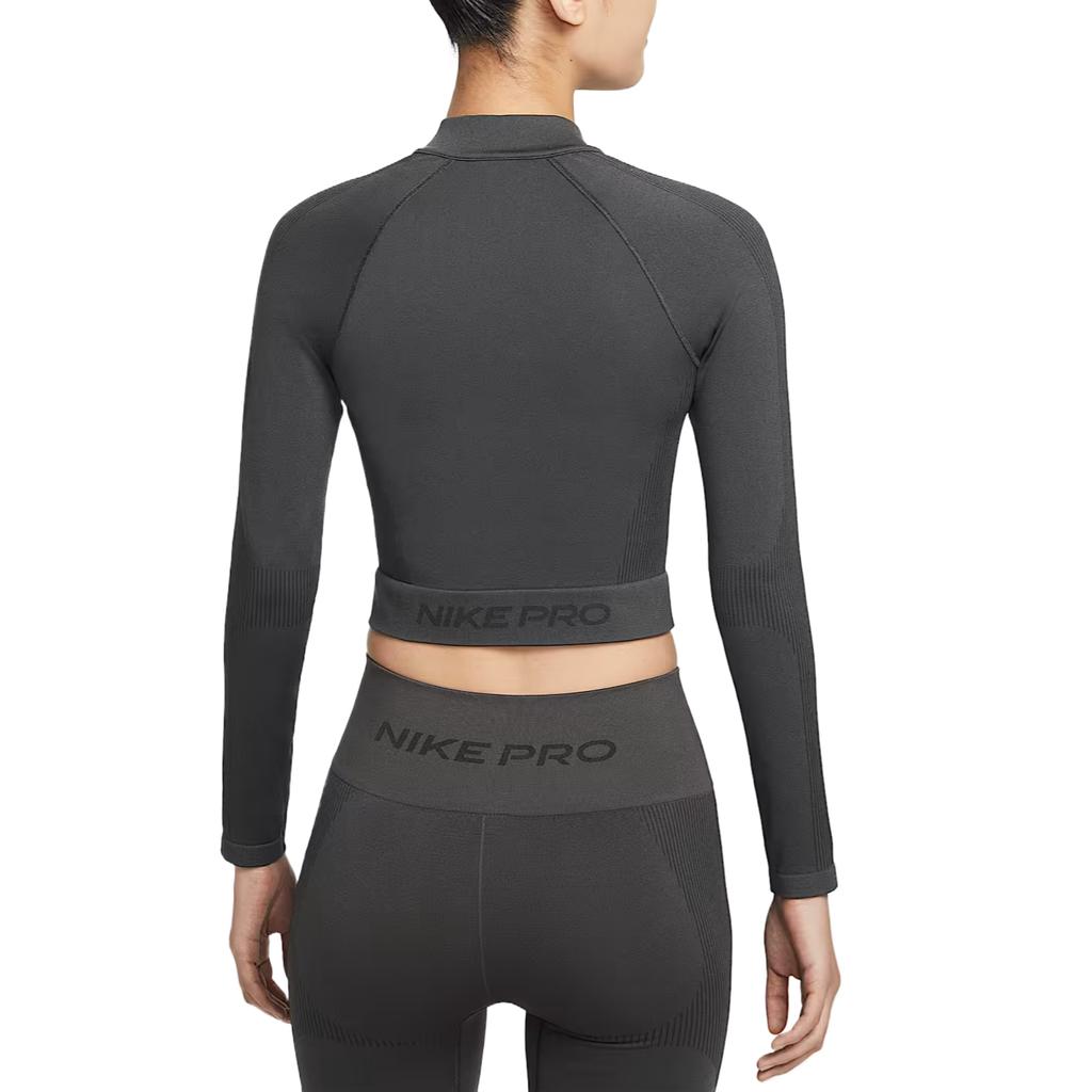 Nike Pro Solid Long Sleeve Quick Dry Fitness Top Women Tops IO4467070