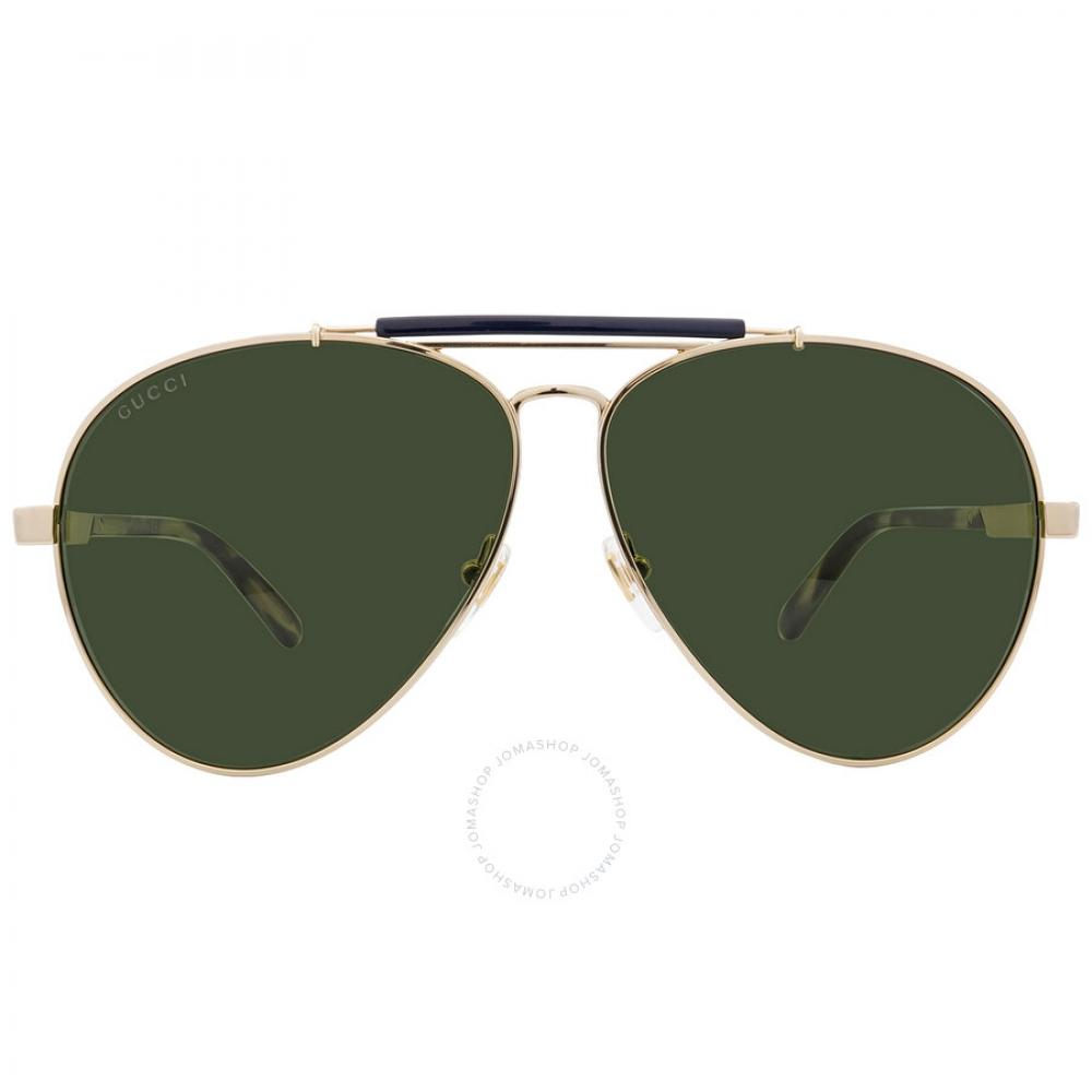 

Gucci Green Pilot Men s Sunglasses GG1287S 003 61