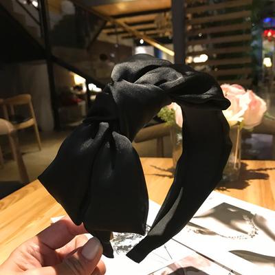 Einfaches Schleifen-Haarband für Damen, einfarbig geknoteter Haarreif, breite Stirnbänder, koreanische Haaraccessoires, Kopfschmuck für Mädchen