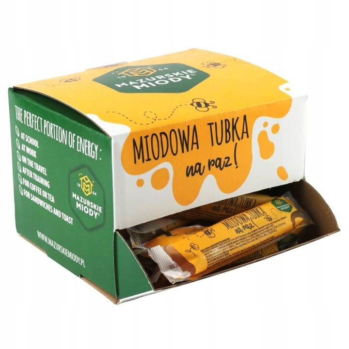 Mazurskie Miody Miód Wielokwiatowy ,, Miodowa Tubka'' 20G X 50 Sztuk