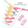 Press Lock Shoelaces No Tie Shoe Laces Without Ties Elastic Laces Sneaker Flat Rainbow Shoelace for Shoes Adults Kids