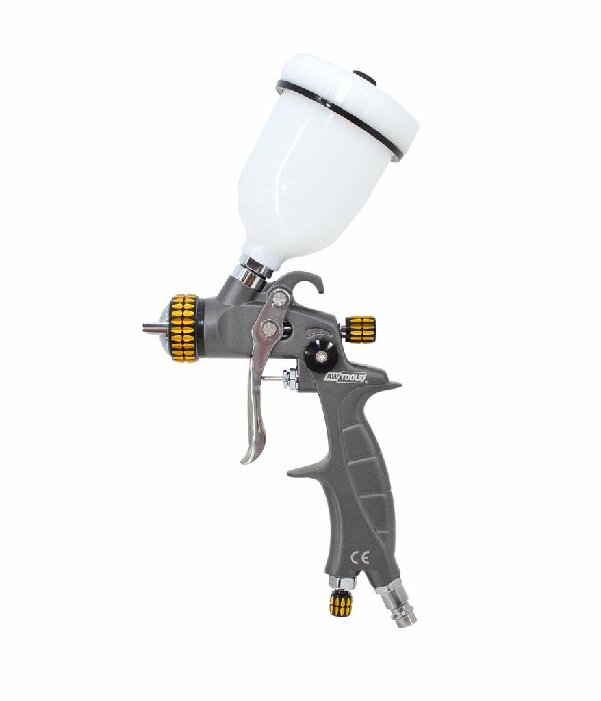 Awtools Pistolet Lakierniczy Mini Hvlp 1.0Mm Ze Zbiornkiem Górnym 100Ml