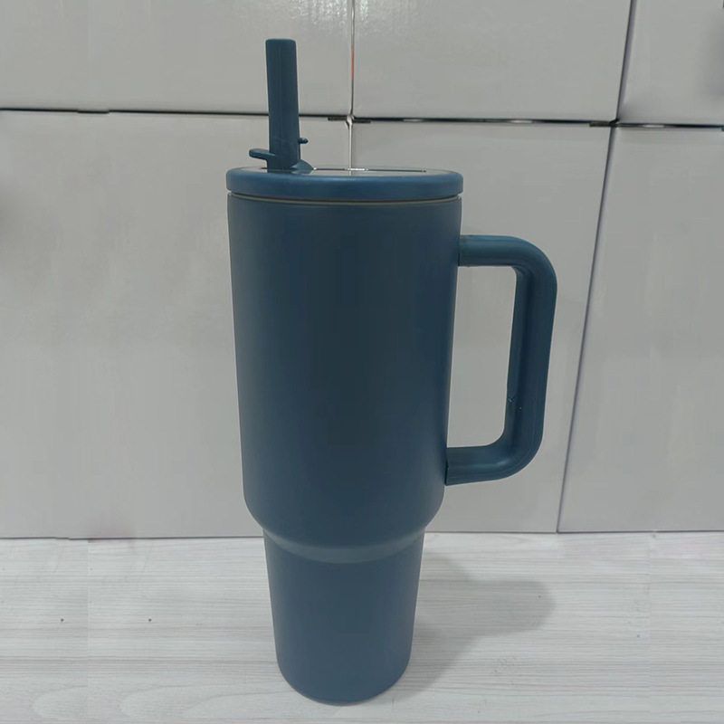 40Oz Cup Large Capacity Vacuum Cup Large Capacity Foldable Cup with Straw Accompanying Car Best Selling Large Ice Cup