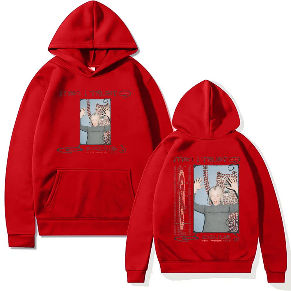 Men I Trust Equus Tour 2025 Hoodies Men I Trust Band Creative Harajuku Aesthetic Sweatshirt Unisex Y2K Soft Fleece Pullover