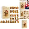 Dog Inspired Christmas Advent Calendar With Acrylic Animal Decorations For Holiday Festivities