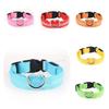 Brightly Colored Led Dog Collar Rechargeable Light-up Neckband For All Size Dogs