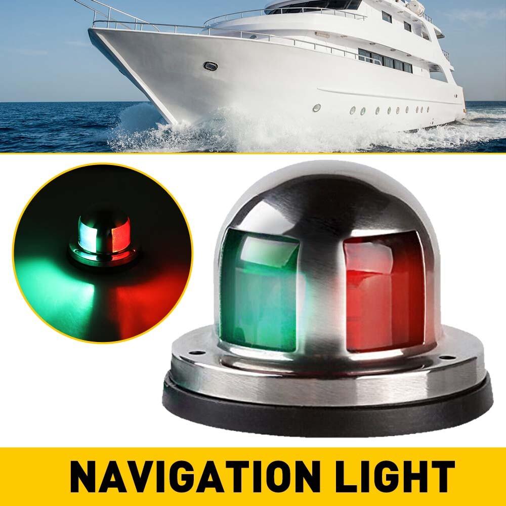 2Pcs Boat Navigation Lights Red and Green LED Marine Navigation Light Boat Bow L
