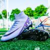 Foreign trade summer new high-top couple football shoes AG long nails TF broken nails student competition training sports football shoes