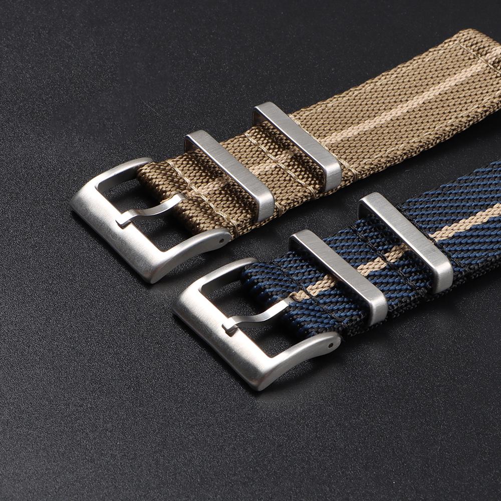 Ribbed Nylon Watch Band Strap Army Military Watch Band 20mm 22mm Men Wristband for Swatch Omega for Rolex for Seiko Moonswatch